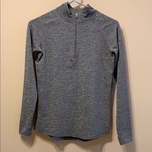 grey quarter zip
